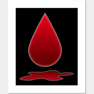 Halloween Blood Drop Posters and Art